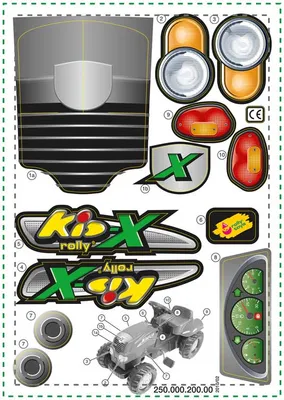 Produktbild von Rolly Toys Sticker Aufkleber für rollyKid-X