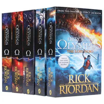 Obrázok produktu pre Séria Heroes of Olympus (Heroes of Olympus Complete Collection) – 5-dielna knižná séria od Ricka Riordana, brožovaná väzba