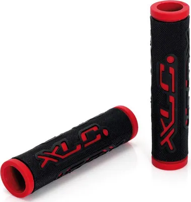 Produktbild von XLC Griffe Dual Colour GR-G07 125mm, schwarz/rot