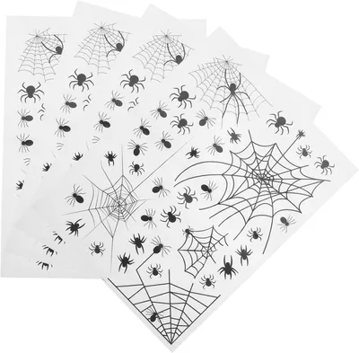 Produktbild von 4 Stück Halloween-Fensteraufkleber für Spukhäuser, Glas- und Wanddekoration