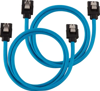 Imagen del producto de Corsair CC-8900255, 0,6 m, SATA III, conector SATA de 7 pines, conector SATA de 7 pines, tipo macho/macho, color , azul