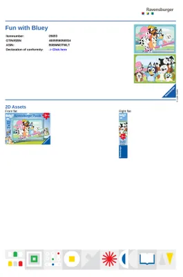 Productafbeelding van Plezier met Bluey, Ravensburger 05693