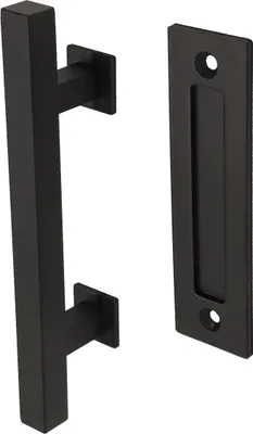 Obrázok produktu pre Čierne madlo 305 mm Deluxe pre kovanie posuvných dverí - za sadu