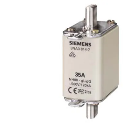 Produktbild von Siemens 3NA38227 NH00 63A 500VAC/250DC gL/gG Sicherung spannungsführend