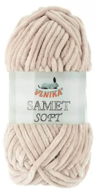 Produktbild von 100g Strickgarn Samet Soft Chenille-Strickgarn Samtwolle flauschig Farbwahl