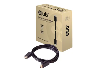 Obrázok produktu pre CLUB3D Ultra High Speed HDMI 4K120Hz, 8K60Hz Certified Cable 48Gbps M/M 2 m / 6,56 ft
