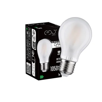 Obrázek produktu pro Dekorativní žárovka DARI LED Filament 5W, E27, 4000K, 1050lm, 230V, MATT A60, EDO777708 EDO Solutions