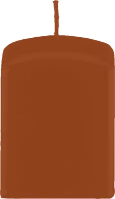 Produktbild von Quader Kerzen, Quadratische Kerzen Haselnuss 100 x Ø 70/70 mm, 8 Stück