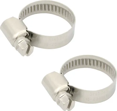 Produktbild von 2x Edelstahl Schlauchschelle 16 - 25 mm 3/4 Zoll Schlauchklemme