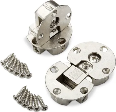 Produktbild von 2 x Klappenscharnier 3D-verstellbar Klappenbeschlag für Klappen aus Holz Bohr-Ø 35 mm Bohrtiefe 12 mm Möbel-Scharnier zum Schrauben Klappenhalter von SOTECH