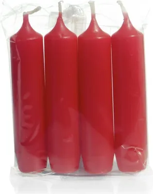 Produktbild von Adventskerzen Rot 100 x Ø 22 mm, 4 Stück