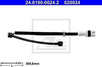 Produktbild von ATE 24.8190-0024.2 Warnkontakt Bremsbelagverschleiß 369,6mm Vorne Rechts für PORSCHE 911 (997) BOXSTER (987) CAYMAN (987) Boxter Spyder (987)
