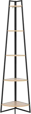 Obrázek produktu pro Rohový regál "aliaj" 5 úrovní 180cm dřevěný efekt - 5 five simply smart