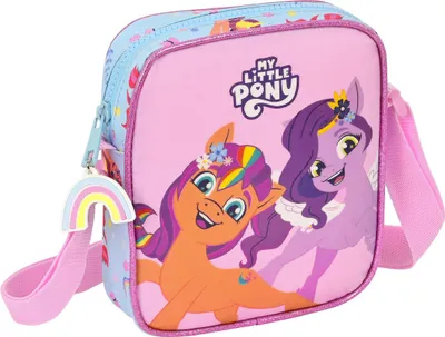 Immagine prodotto di my little pony wild & free borsa a tracolla rosa blu 16 x 18 x 4 cm