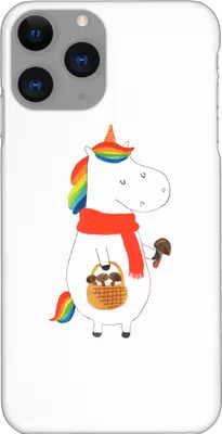 Produktbild von Mr. & Mrs. Panda Iphone 11 Pro Handyhülle Einhorn Pilz - Weiß - Geschenk, Einhörner, Unicorn, Pilze, Handy Case, Spruch, Premium Kunststoff, Liebeskummer