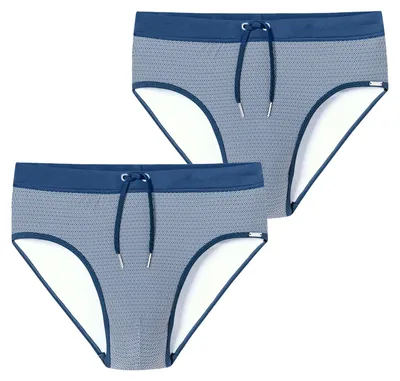 Produktbild von Schiesser Herren Badehose Ocean Swim 2-Pack blau - Größe 6