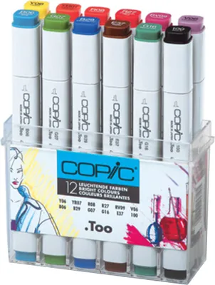 Obrázok produktu pre Copic Classic Fixky Bright Colours 12 ks