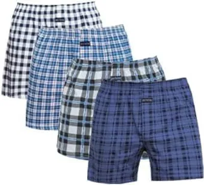 Produktbild von Herren Boxershorts aus 100% Baumwolle, 4er-Set, Größe L