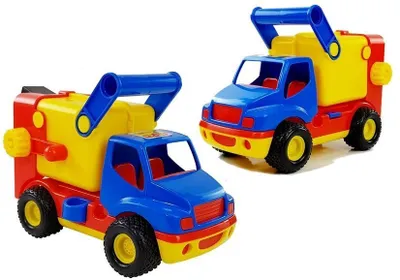 Zdjęcie produktu dla Polesie ConsTruck refuse lorry, Tor dla pojazdów do zabawy, 3 lat(a), Plastik, Wielobarwny, Niebieski, Żółty