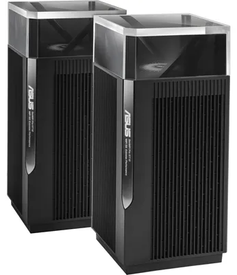 Produktbild von ASUS ZenWiFi Pro ET12 Tri-Band (2,4 GHz/5 GHz/6 GHz) Wi-Fi 6E (802.11ax) Schwarz 3 Intern
