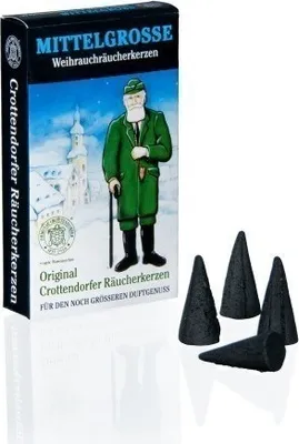 Produktbild von Crottendorfer Räucherkerzen - Weihnachtlicher Weihrauch - mittelgroß von Crottendorfer