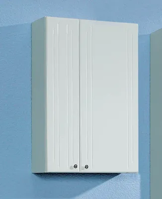 Produktbild von pelipal KONSTANZ Wandschrank Weiß Hochglanz Chromglanz-Knopfgriff