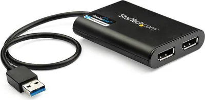 Immagine prodotto di StarTech.com Adattatore USB a due DisplayPort - 4K 60 Hz - USB 3.0 (5 Gbps)
