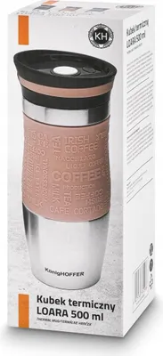 Obrázek produktu pro Kubek termiczny cappuccino 500 ml utrzymujący ciepło