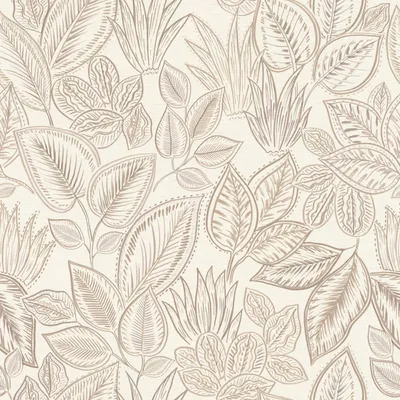 Produktbild von Vliestapete 692419 Tapete Botanical Dschungel 53 x 1005 cm Rasch Country Charme Beige
