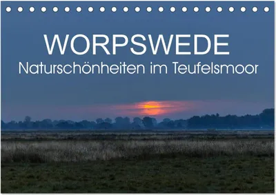 Produktbild von Worpswede - Naturschönheiten im Teufelsmoor (Tischkalender 2025 DIN A5 quer), CALVENDO Monatskalender