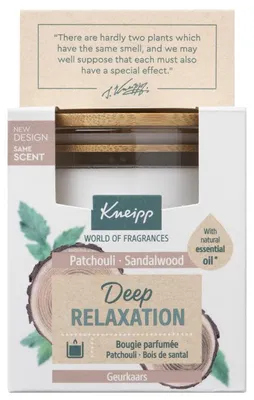 Productafbeelding van Kneipp Geurkaars Sandelwood Patchouli (145 gr)