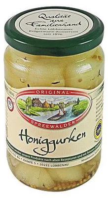 Produktbild von Krügermanns Original Spreewälder Honiggurken (370 ml Glas)