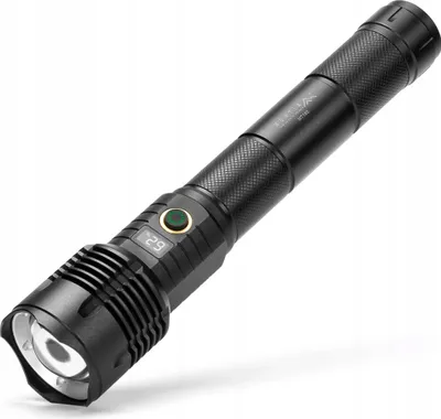 Productafbeelding van Montis Tactische LED-zaklamp, oplaadbaar, MT160, Handheld lamp, Zwart, Aluminium, Knopbediening, LED, 10W