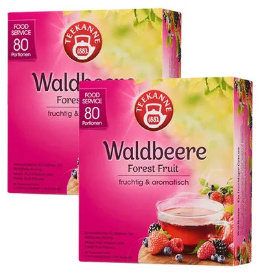 Produktbild von Teekanne Waldbeere Früchtetee fruchtig und aromatisch 180g 2er Pack