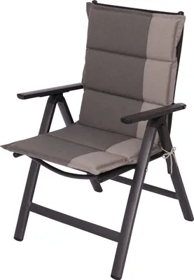 Produktbild von Sun Garden Gardenauflage "Capri" mit Wendefunktion Niedriglehner 4er Set / 90824-610 Blockstreifen beige