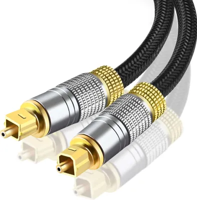 Produktbild von Reagle Optisches TOSLINK Kabel 10 m – HQ S/PDIF Digital Audio T-T – für TV Soundbar Receiver