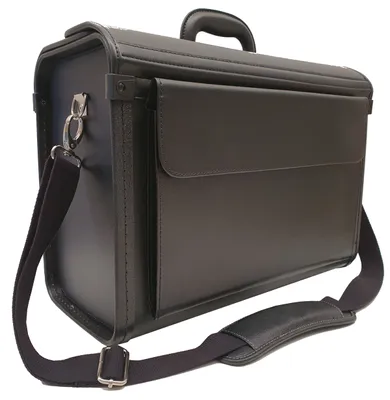 Produktbild von Pilotenkoffer Aktenkoffer Laptop Koffer mit Schulterriemen Schwarz 46 cm Bowatex