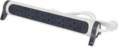 Image de Legrand multiprise rotatif 6x prise, 3m de câble blanc-noir 694539