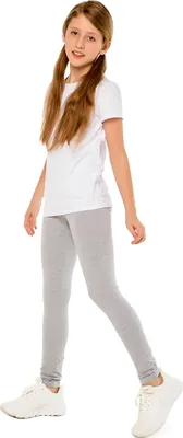 Produktbild von Mädchen-Leggings Sport - Graumeliert - 164