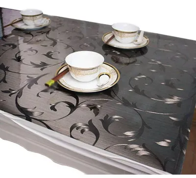 Immagine prodotto di Tovaglia in PVC, impermeabile, protettiva, colore marrone, forma rettangolare, dimensioni 180 x 85 cm