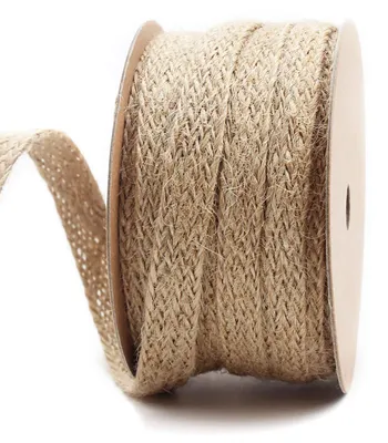 Jute-Hanfseil 12 mm x 9,14 m, geflochten, Bastelband
