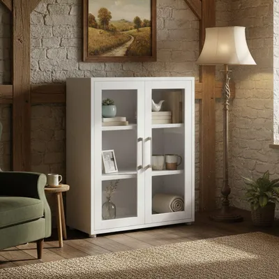 Produktbild von Anrichte - Sideboard Weiß 40x89x113h cm
