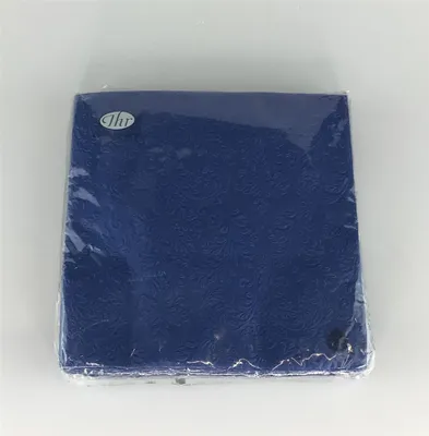 Image de IHR Servietten Cameo Uni bleu foncé 16St. 3 lagig 33x33cm