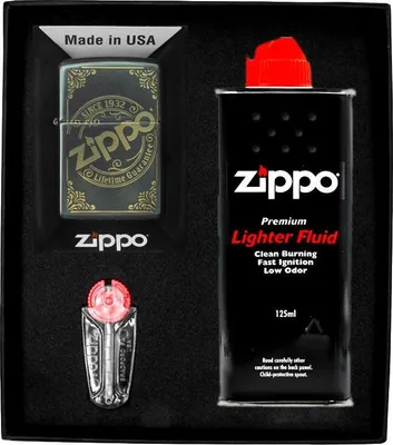Obrázok produktu pre Sada zapaľovačov ZIPPO IRIDESCENT LOGO LASER ENGRAVED dar No1