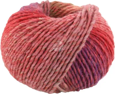 A ball of yarn with multiple colors.