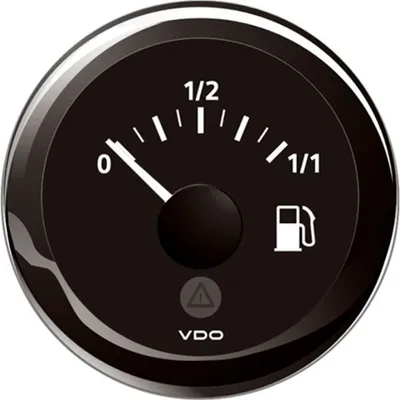 Zdjęcie produktu dla Wskaźnik poziomu paliwa Vdo 90-0,5 Ω, czarny, 52 mm, czarny, 52 mm