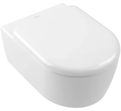 Produktbild von Villeroy & Boch WC-Set Skyla 5656CL, wandhängend, TwistFlush, SoftClosing, QuickRelease, Weiß Alpin, 1 Stk.