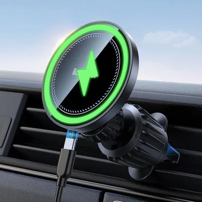 Produktbild von Magnetische Auto-Ladestation 15W Schwarz Wireless
