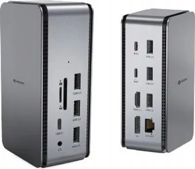 Image de eSTUFF Pro Dual Dock - Dockingstation - USB4 / Thunderbolt 4 - HDMI, DP - 1GbE (ES623015)
