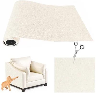 Produktbild von Kratzschutzmatte für Katzen, 100x30 cm, Beige, Selbstklebend